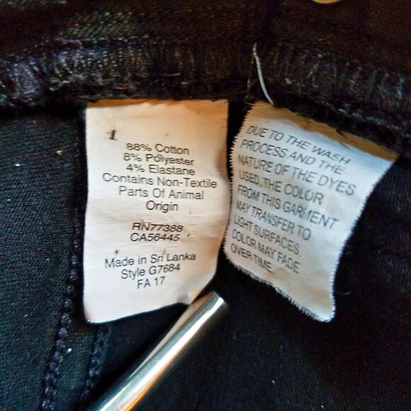 Madewell Jeans Women’s 30 Tall 8" Skinny Black Stretch Denim - Picture 6 of 6